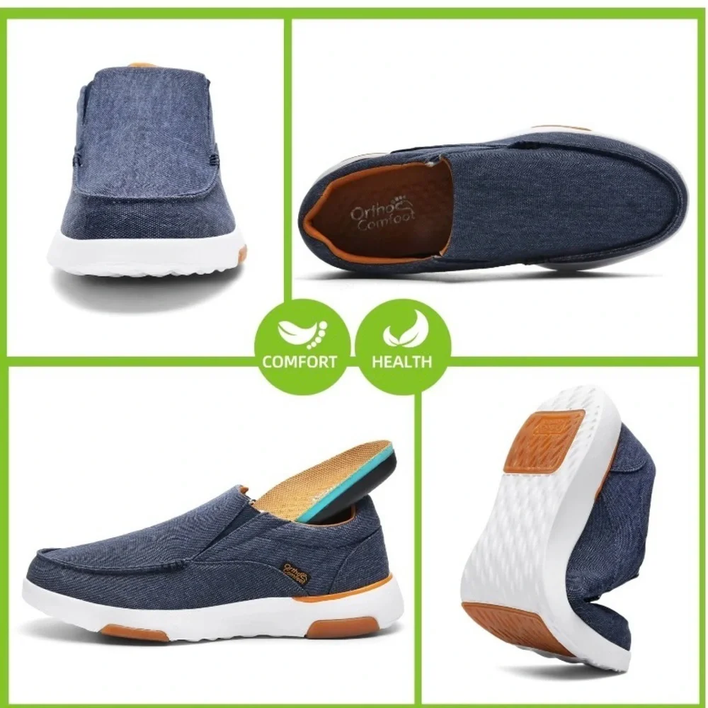 Stylish Denim Blue Slip-On Loafers for Men